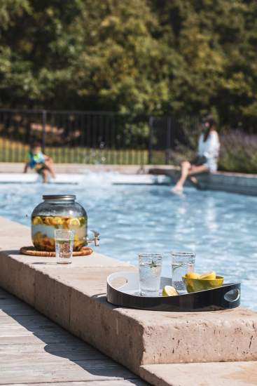 Piscine Mentone,Château Mentone, Week-end Dégustation Vin & Spa Var, Provence