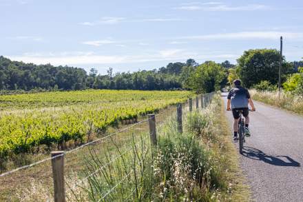 Vélo au Château Mentone, séjour dans le Var, en Provence