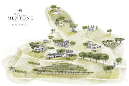 Carte Chateau Mentone, Domaine Viticole · Maison d'Hôtes Var, Provence